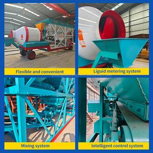 Năng suất cao 25M3/đến 90m3/h nhà máy trộn bê tông di động sẵn sàng trộn dây chuyền sản xuất trạm trộn bê tông di động với giá cả phải chăng - Product Image 3