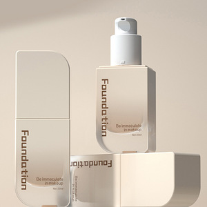 <span class=keywords><strong>Doully</strong></span> - Envase de Vidrio Redondo Personalizado de 30 ml para Viaje, Envase Cosmético para el Cuidado de la Piel, Botella Vacía con Bomba y Tapa para Loción, Guangdong - Product Image 3