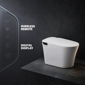 Smart Toilet Fully Automatic All-in-One Model Remote Control No Water Restrictions for Hotels Floor Mounted M329 Auto Siphonic F - Product Image 5