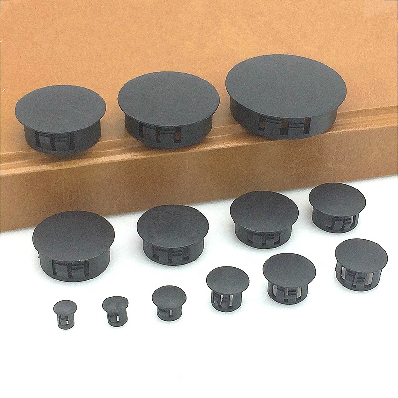 hot selling in usa plastic screw hole plugs plastic nylon for electric equipment nylon pa66 plastic hole plug round snap panel