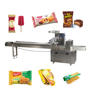 Ice Pop bánh quy bánh <span class=keywords><strong>pizza</strong></span> Cookie bánh ngang flowpack tự động wrapring máy đóng gói gối loại dòng chảy máy đóng gói - Product Image 1