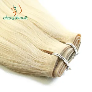 Wholesale 100% Russian Human Natural Double Drawn Seamless Clip in Hair Extensions