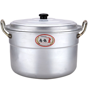 Aluminum Soup <b>Pot</b> 5L And Above <b>Large</b> Capacity Thickened With Lid Commercial Use - Product Image 2