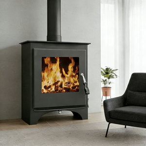 <strong>Slow</strong> Combustion Fireplace 7kW, Freestanding <strong>Log</strong> Burner for Small Cabin South Africa - Product Image 2