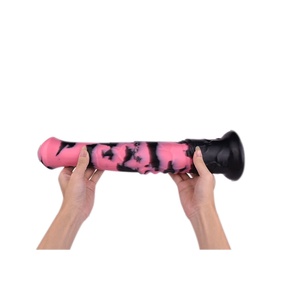 YOCY Dildo Largo de Silicona Negro y Rosa con Forma de Pene de Caballo, Juguete Sexual Anal para Mujeres y Hombres, Masturbador, Dildo Ejaculador de Caballo - Product Image 6