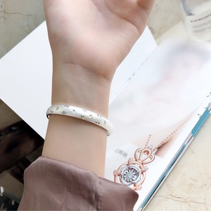 Brazalete de Aleación con Patrón Estrellado, Estilo Antiguo, <span class=keywords><strong>Sutra</strong></span> <span class=keywords><strong>del</strong></span> Corazón, Dama Noble, Vintage, Electrochapado, Abierto, Regalo para Mamá, Estilo Chino - Product Image 3