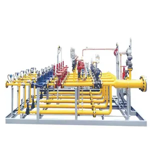 Skid mounted gas pressure regulating and metering station / natural gas metering station