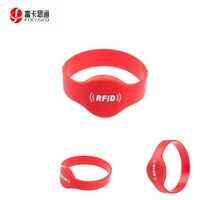 Pulsera RFID de Silicona Ecológica Pasiva de 13.56mhz con Logotipo Personalizado, Regrabable, para Entradas de Conciertos
