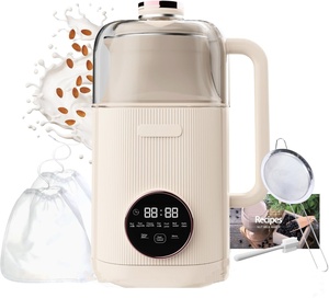 8 Blades Plant-Based Milk <b>Oat</b> Almond Dairy Free Beverages With 6 Menu Options Large Capacity Nut Milk Maker 8 in 1 Nut Milk Make - Product Image 1