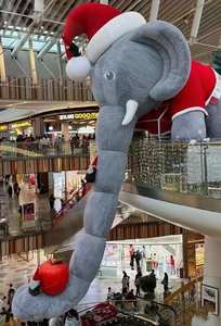 Vui Inflatable giáng sinh trang trí ngoài trời sang trọng bơm hơi khổng lồ phim hoạt hình voi - Product Image 3