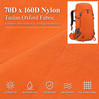 Tissu en nylon imperméable, résistant à l'abrasion et aux UV, 70Dx160D, pour sacs de plein air, tentes de camping et chaussures
