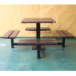 Tùy chỉnh thực hiện 30 <span class=keywords><strong>inch</strong></span> 46 <span class=keywords><strong>inch</strong></span> thương mại Nhà hàng ngoài trời bảng vuông thương mại Dã Ngoại Bảng gỗ bảng và băng ghế dự bị cho quán cà phê - Product Image 6