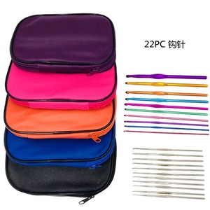 100pcsneedles may kit công cụ Crochet Hook Set DIY nhôm Crochet Kit với sợi đan - Product Image 4