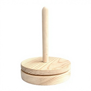 Support en bois écologique AZ ENTERPRISES pour bobines de fil – Design simple pour le tricot à la main – Support pratique pour bobines de fil - Product Image 5