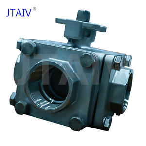 JTAIV DN15-DN40 Robinet à bille manuel OEM à quatre voies en acier inoxydable avec base filetée pour fluides - Product Image 4