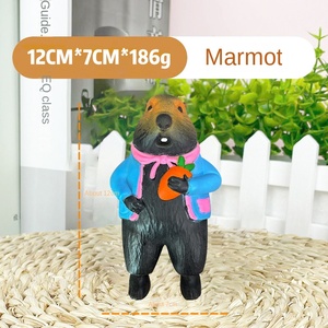Jouets sensoriels anti-stress en TPR souple en forme de marmottes de dessin animé, à rebond lent, pour enfants de 5 à 7 ans - Vente chaude - Product Image 5
