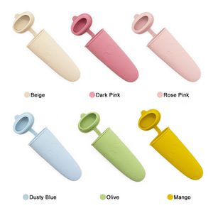 Moules à glace multicolores de qualité alimentaire avec couvercles Moules à glace réutilisables pour bébés sans BPA pour enfants Bâtonnets de yaourt à <span class=keywords><strong>la</strong></span> glace - Product Image 6