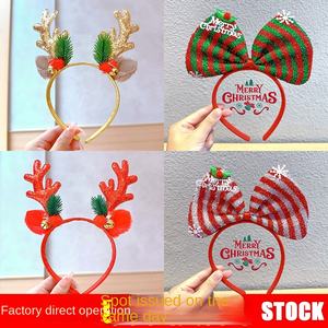 Diademas con Cuernos de Reno Decoradas con Campanas, Lindas Orejas de Reno, Diademas para Niños, Regalo de Fiesta de Navidad, Diademas Navideñas - Product Image 2