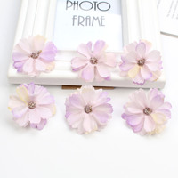 Kit Bunga Daisy Buatan Ajaib dengan Sentuhan Bintang, Kain Serbaguna, untuk Dekorasi Pernikahan DIY, Hiasan Kepala, Realistis dan Lembut