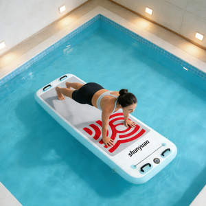 Colchoneta Inflable Personalizada para Gimnasia, Colchoneta Flotante Plegable para Fitness, Colchoneta Inflable para Yoga en el Agua para Piscina - Product Image 2