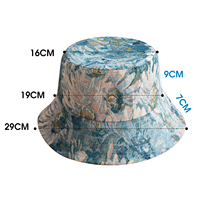 Chapeau Bob Jacquard Personnalisé OEM, Casquette de Pêcheur Vintage en Tissu Tissé Artistique, Unisexe, Tissu Tapisserie, Fournisseur en Gros Marque Privée