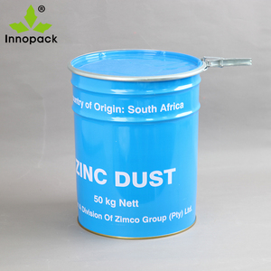 ถังโลหะสีขาวขนาด 20 กก. พร้อมสารเคลือบกันน้ำและห่วงล็อค - Product Image 3