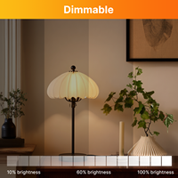 Livraison rapide, ampoule à filament LED 90CRI, 7W, E26, 120V, A19, 750LM, verre opale blanc, dimmable, ampoules LED à haut CRI, certifiées FCC