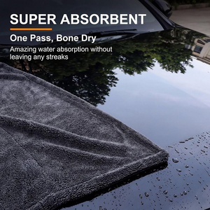 Toalla Super Absorbente <span class=keywords><strong>de</strong></span> Fábrica 1200gsm 80x120cm Diseño <span class=keywords><strong>de</strong></span> Bucle Retorcido Sin Pelusas Sin Rayones para Lavado y Detallado <span class=keywords><strong>de</strong></span> Coches - Product Image 3