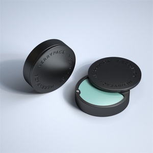 Estuche de Perfume Sólido Personalizado, Envase Deslizante de Metal para Bálsamo, Nuevo y Exclusivo Envase Magnético Negro para Perfume Sólido - Product Image 4