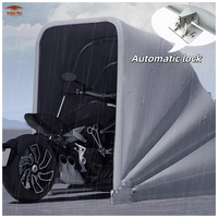 Abri de rangement pliable extérieur pour motos, garage, structure en fer galvanisé, résistant aux intempéries