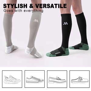 Custom Knie Hoge 20-30mmhg Sport Compressie Sokken Ademend Vermogen Gepersonaliseerde Compressie Sokken - Product Image 2