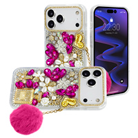 Coque de téléphone portable KS1026 en TPU+PC de luxe, faite à la main, avec strass, anneau magnétique, antichoc, plusieurs couleurs, logo personnalisable