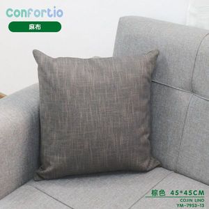 Cojín de Lino Marrón 45*45 cm, Cojín y Almohada de Lino - Product Image 2