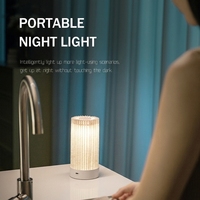 Lampe de bureau LED électrique sans fil Design moderne nordique éclairage de chevet rechargeable pour chambre à coucher mode décor à la maison ABS nouveauté