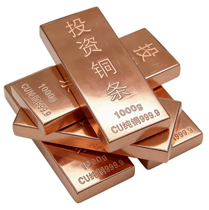 1KG 999 Fine <b>Copper</b> Bullion Customizable Professional Factory Small MOQ Custom Weight Investment <b>Copper</b> Bar - Product Image 3