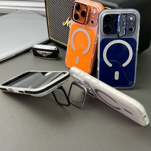 Luxury Magnetic Phone <b>Case</b> for iPhone 17 13 Pro Max 14 15 16 Plus 17 Air With Hidden Lens Film Bracket Bumper Shockproof Cover - Product Image 2