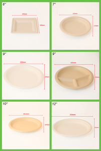 6 assiettes de table jetables en <span class=keywords><strong>bambou</strong></span>, vente en gros, usine chinoise - Product Image 3