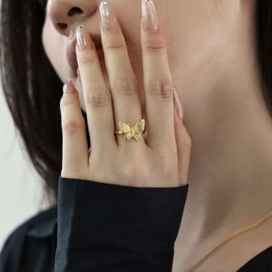 Dylam Charm Elegance Jewelry <b>Set</b> Women S925 <b>Silver</b> Gold Plated 5A Cubic Zirconia Diamond Butterfly <b>Necklace</b> Earrings Ring - Product Image 3