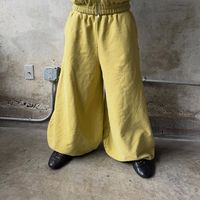 Pantalon de jogging unisexe ample et épais à logo personnalisé, style streetwear, coupe large, avec revers, pour survêtement
