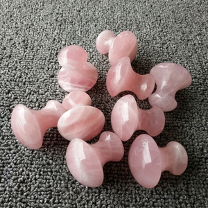 La mejor calidad de cuarzo rosa Natural gua sha masaje herramienta de forma de seta Bar belleza <span class=keywords><strong>desguace</strong></span> Guasha - Product Image 3
