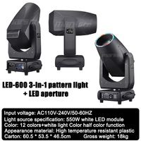 Marslite Led 600w BSW Moving Head : Projecteur de scène à faisceau mobile, Spot Wash CMY pour DJ, discothèque et concert