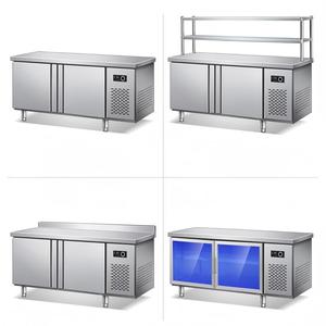 Commercial Undercounter Refrigerator Stainless Steel Chiller Freezer <b>Kitchen</b> <b>Prep</b> Fridge for Restaurant Hotel F05TG Complies Wit - Product Image 5