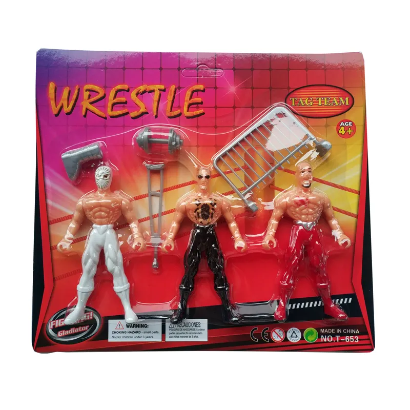 Action Figure Toys Occupation Wrestling Gladiator Characters Style Movable Figures Wrestler Toy Anime For Boys