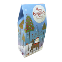 Boîte cadeau de Noël pour fruits avec papier kraft et matériaux recyclés - Taille personnalisable