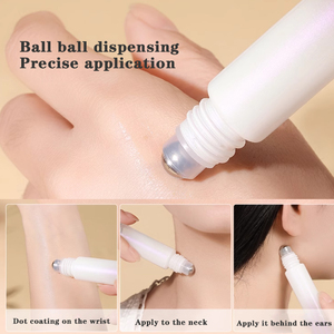 Bán buôn Tùy chỉnh màu hồng nước hoa tinh dầu rõ ràng 5ml 10ml lăn cuộn trên chai thủy tinh với thép không gỉ kim loại con lăn bóng - Product Image 4