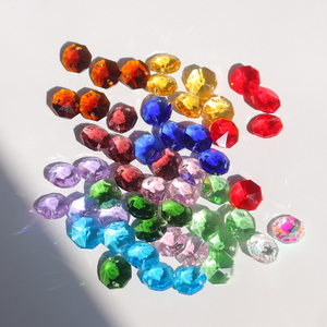 Mix Color <b>Crystal</b> Beads K9 <b>Crystal</b> Octagon Beads Prism <b>Crystal</b> Lighting Suncatcher DIY - Product Image 6