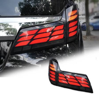 Feux arrière Nafu Auto Full-LED rouges avec clignotants séquentiels pour Toyota Alphard 2019-2023, modification MPV