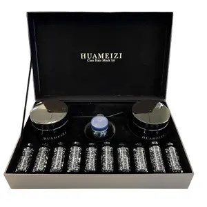 Luxury Salon Gift Box Caviar Essence Cabelo Alisamento Tratamento Com Máscara De Cabelo