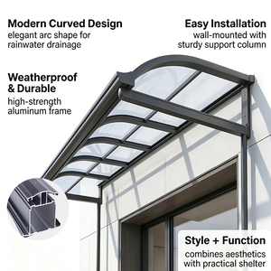 Auvent de luxe rétractable en aluminium pour villa, résistant au vent et aux UV, conception durable pour balcon, jardin extérieur, protection contre <span class=keywords><strong>la</strong></span> pluie - Product Image 4