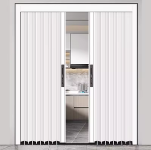 Porte coulissante rétractable sans perçage, porte à isolation thermique en nid d'abeille pour la division de pièce/magasin - Product Image 3